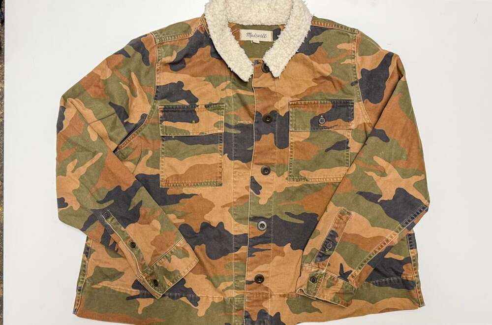 Madewell Camouflage Sherpa-Collar Utility Jacket